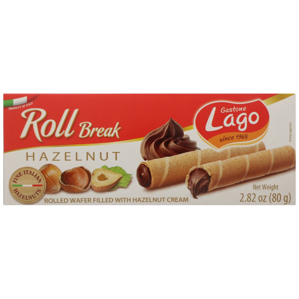 Cookies, Rolled Wafer, Hazelnut Cream-Filled, Shelf-Stable,12 - 2.82 OUNCE