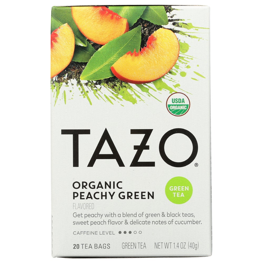 Tea, Green, Peach, Individually Wrapped with String,6 - 20 COUNT