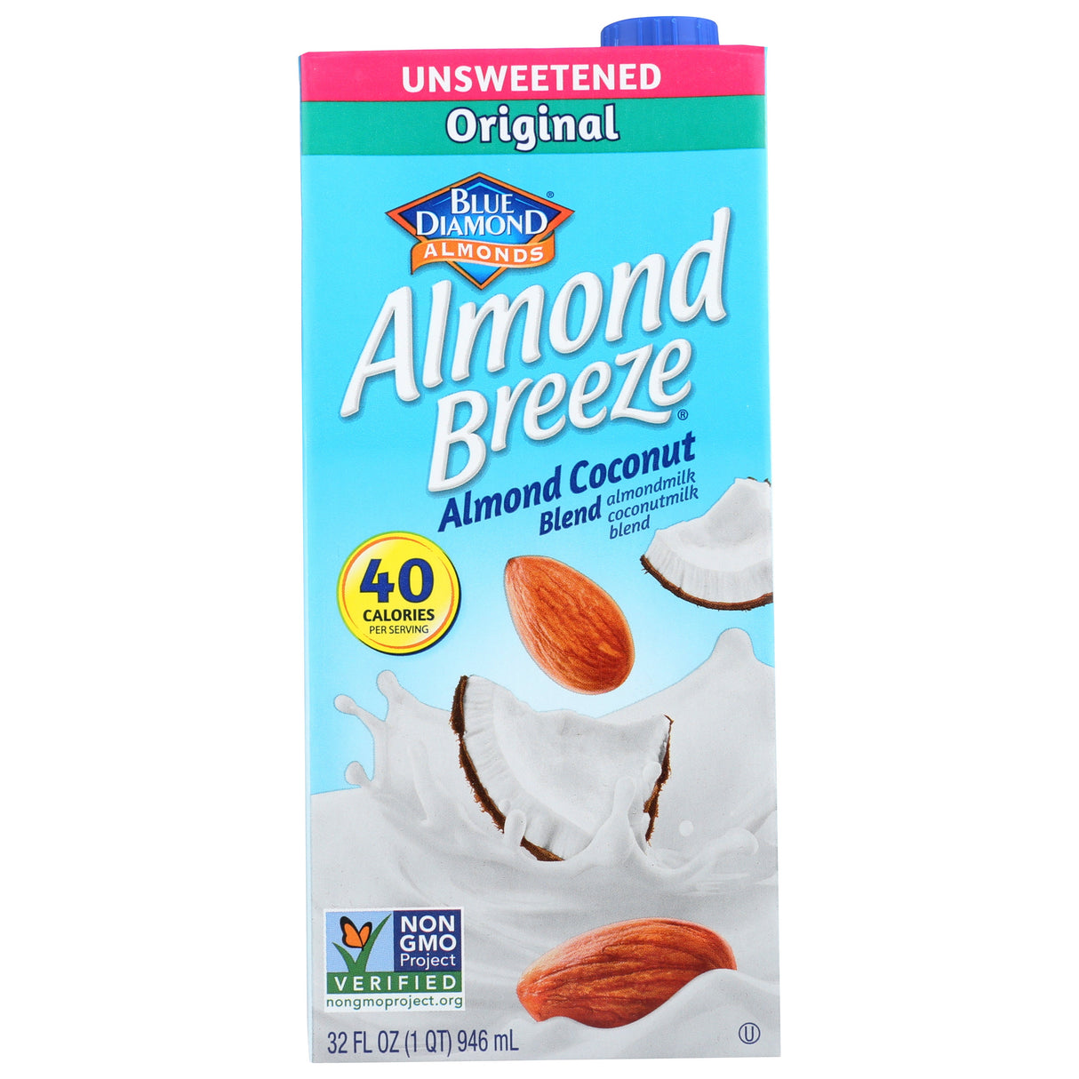 Milk, Almond & Coconut, Unsweetened Original, Shelf-Stable,12 - 32 OUNCE