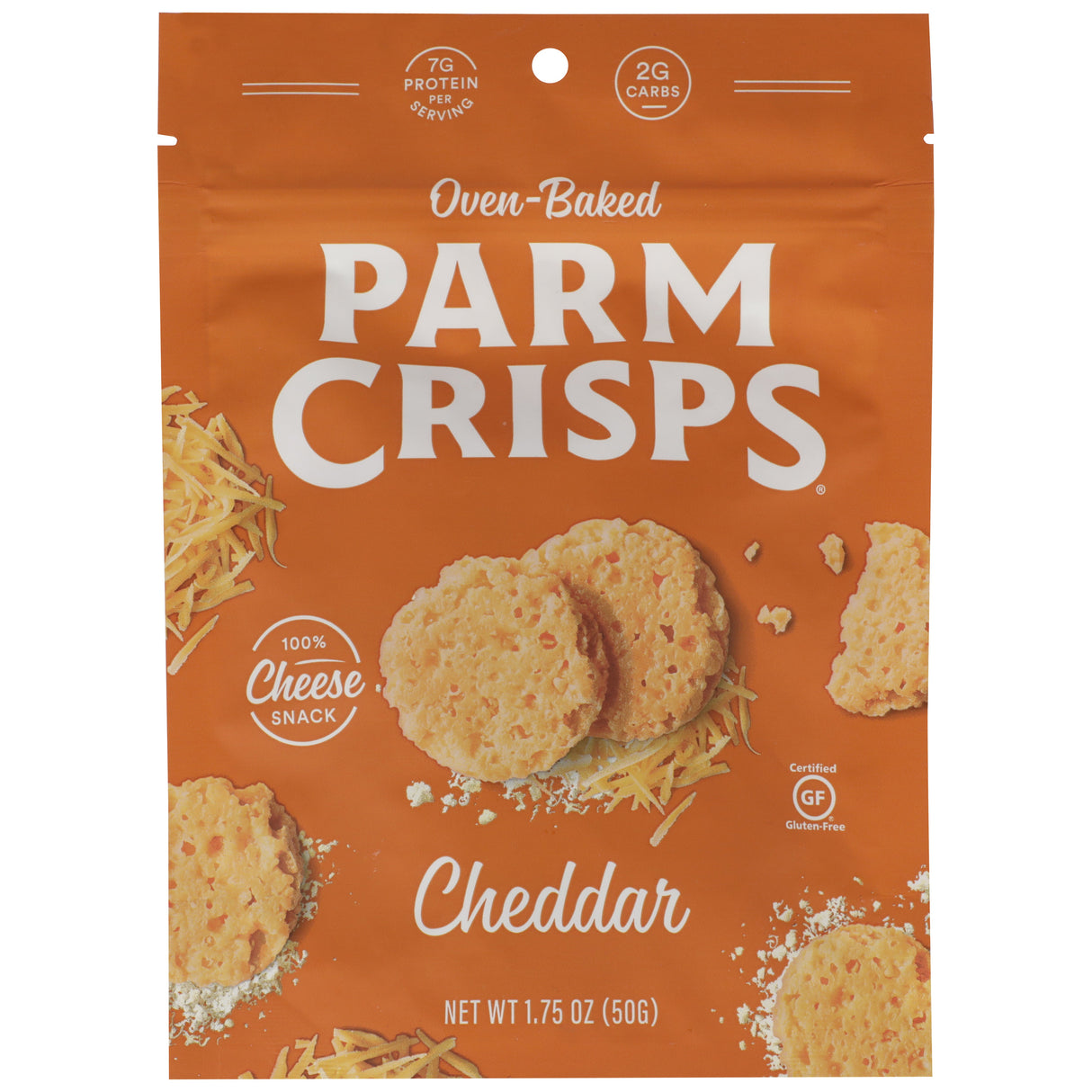 Snacks, Parmesan Crisps, Cheddar,12 - 1.75 OUNCE