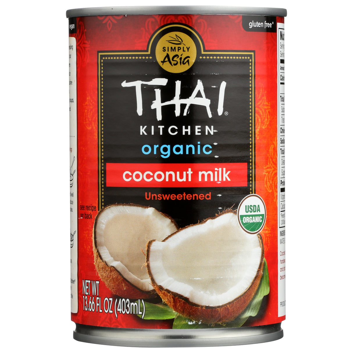 Milk, Coconut, Unsweetened, Shelf-Stable,12 - 13.66 FLUID