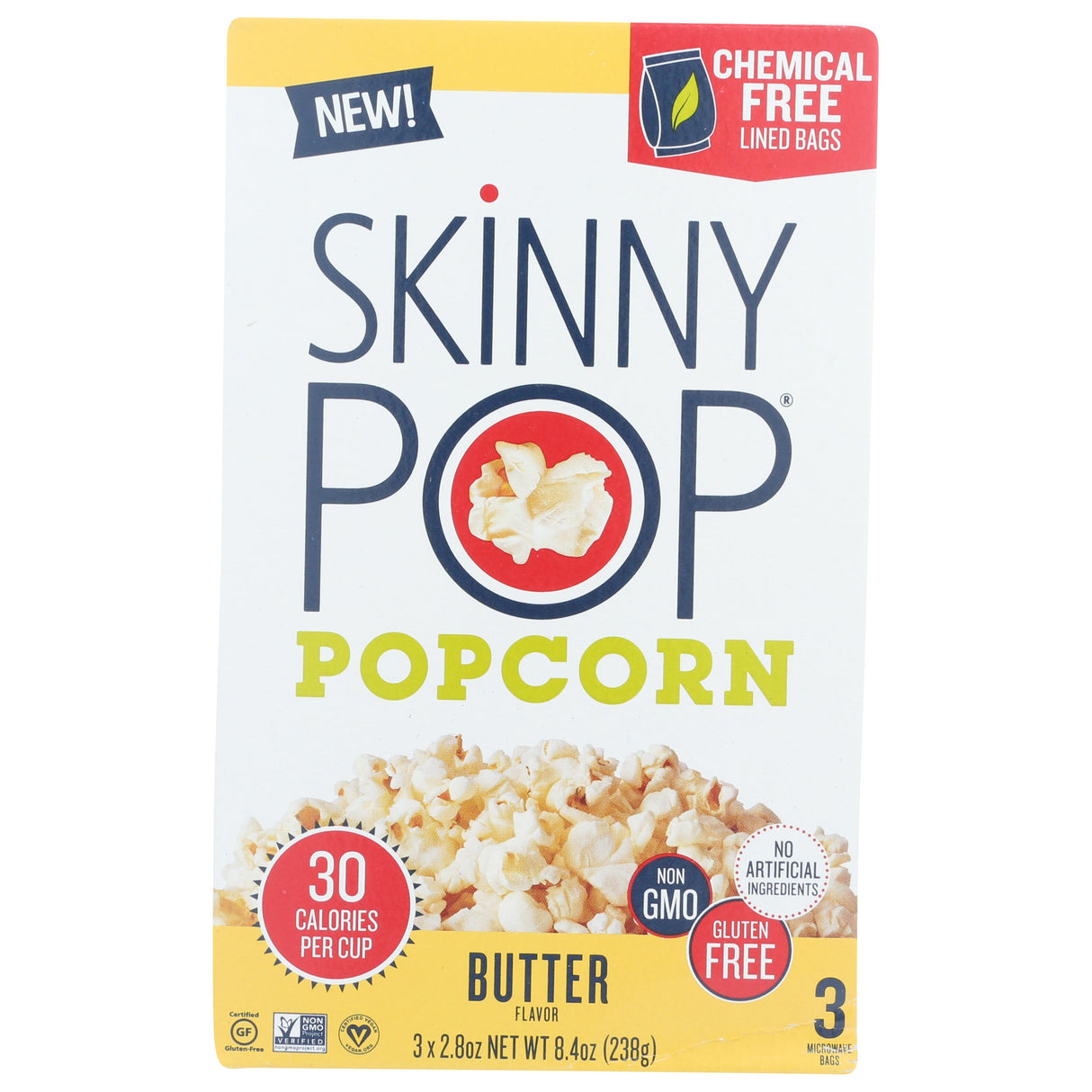 Popcorn, Microwave, Butter, 2.8 Ounce,12 - 3 COUNT