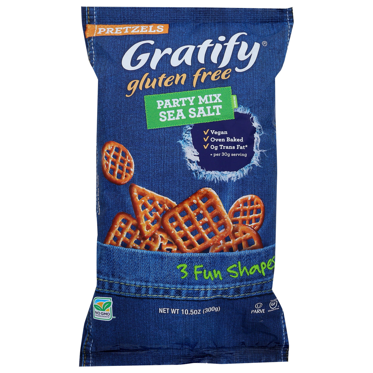 Pretzels, Sea Salt, Circles/Triangles/Squares,6 - 10.5 OUNCE