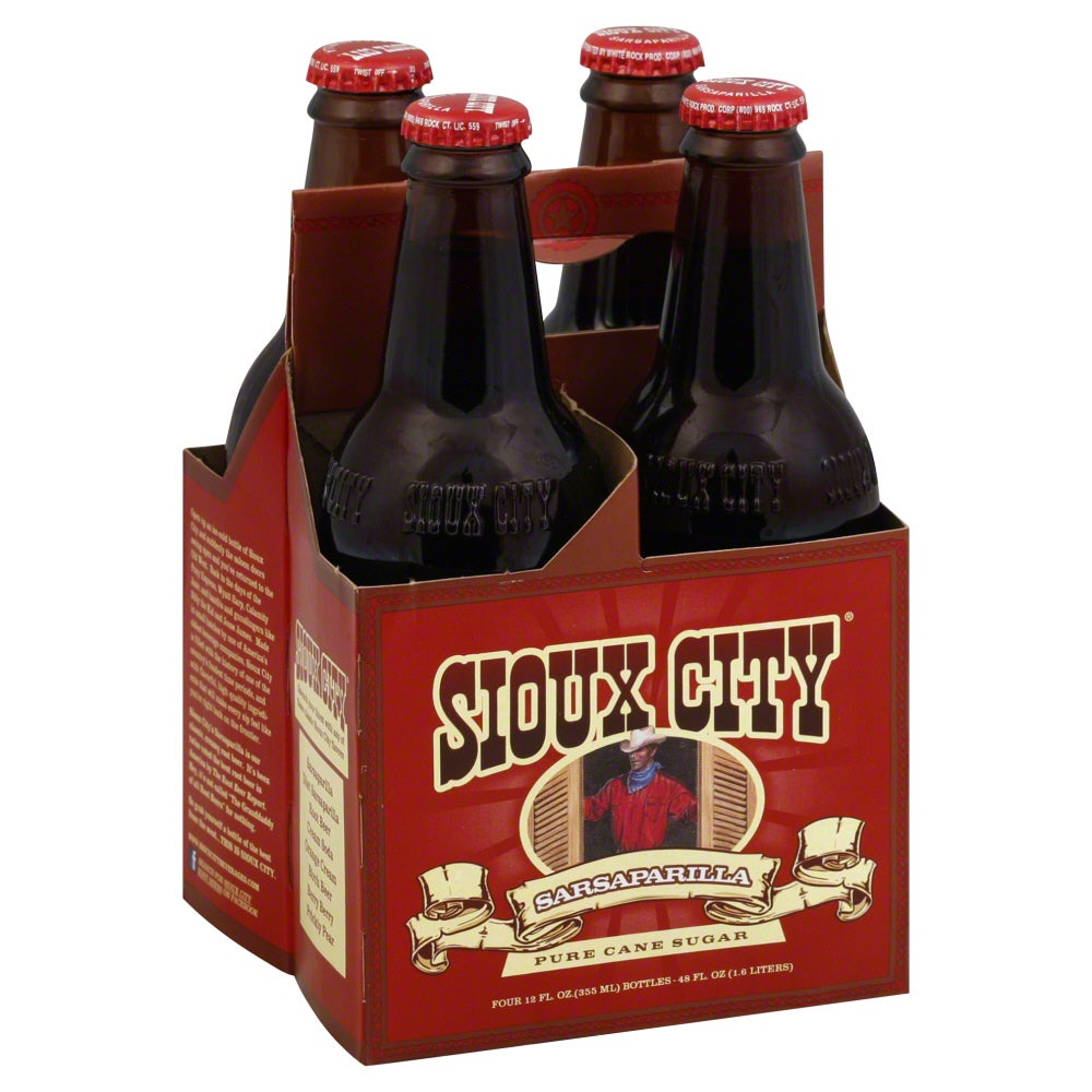 Soft Drink, Sarsaparilla, 12 Fluid Ounce,6 - 4 COUNT