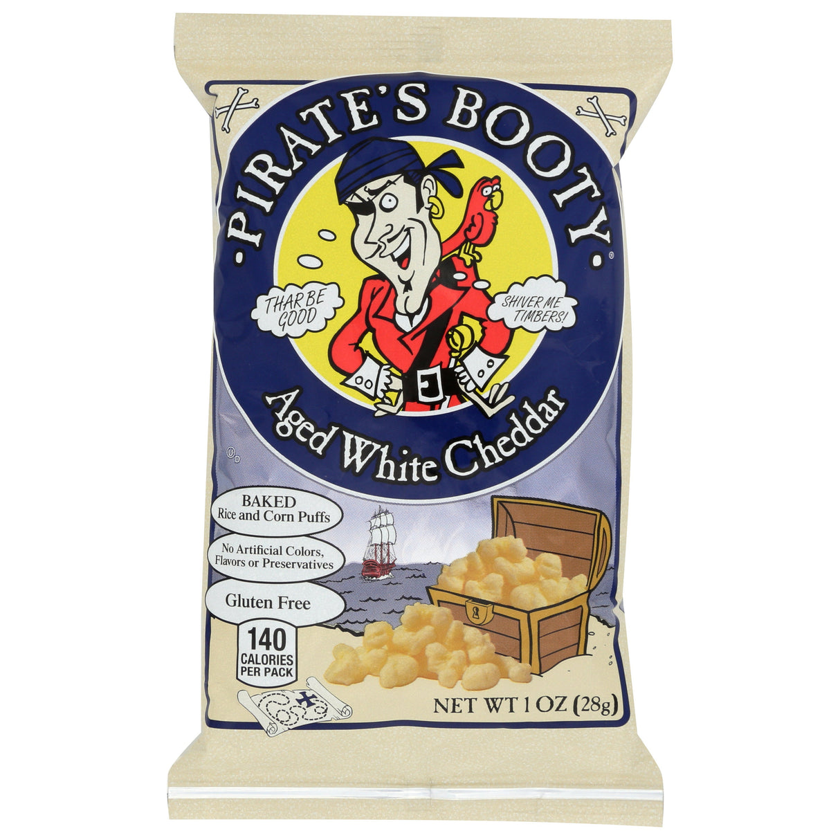 Snacks, Cheese Puff, White Cheddar, Single-Serve, 1 Ounce,24 - 1 COUNT
