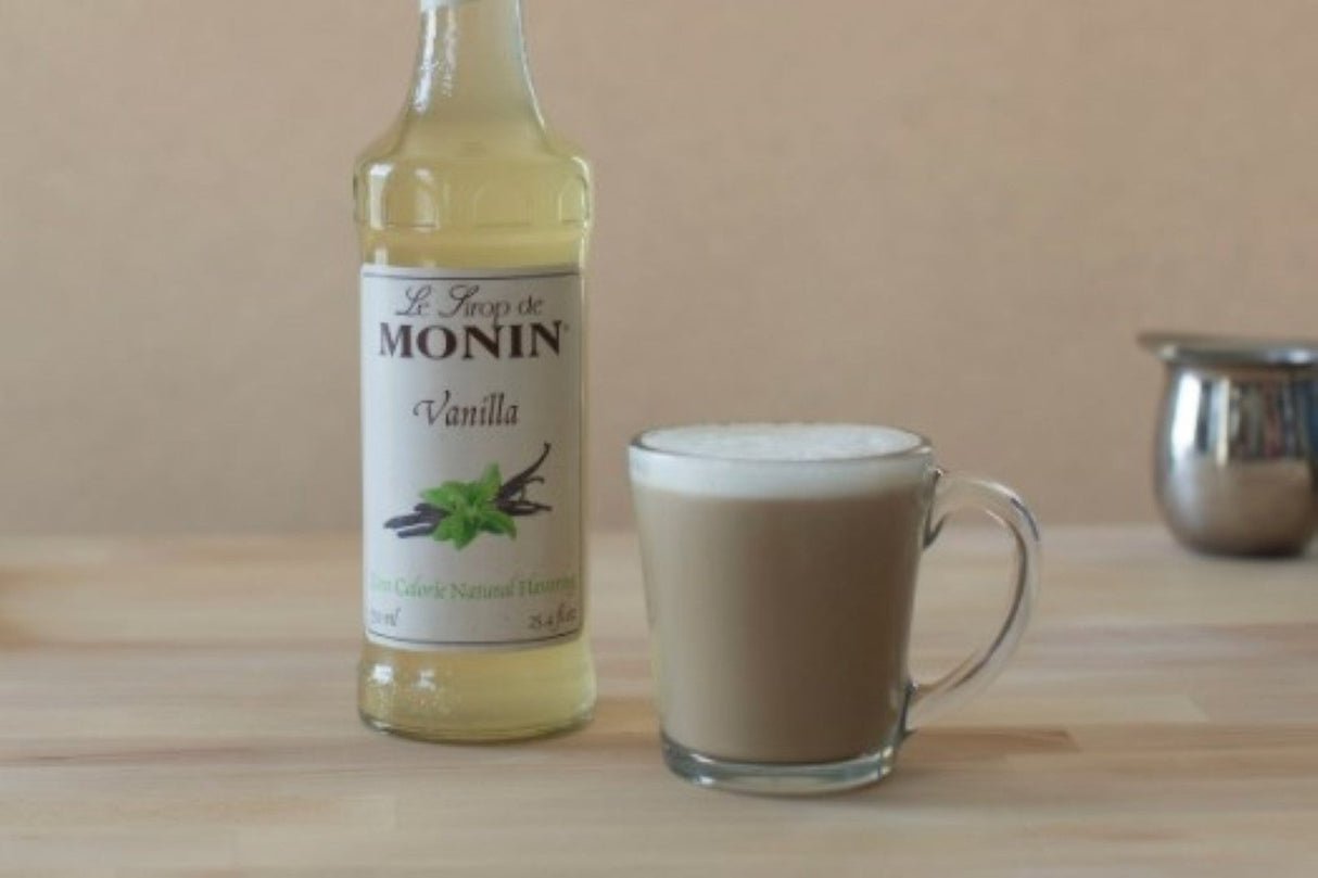 Beverage Syrup, Natural Vanilla, Glass,6 - 750 ML