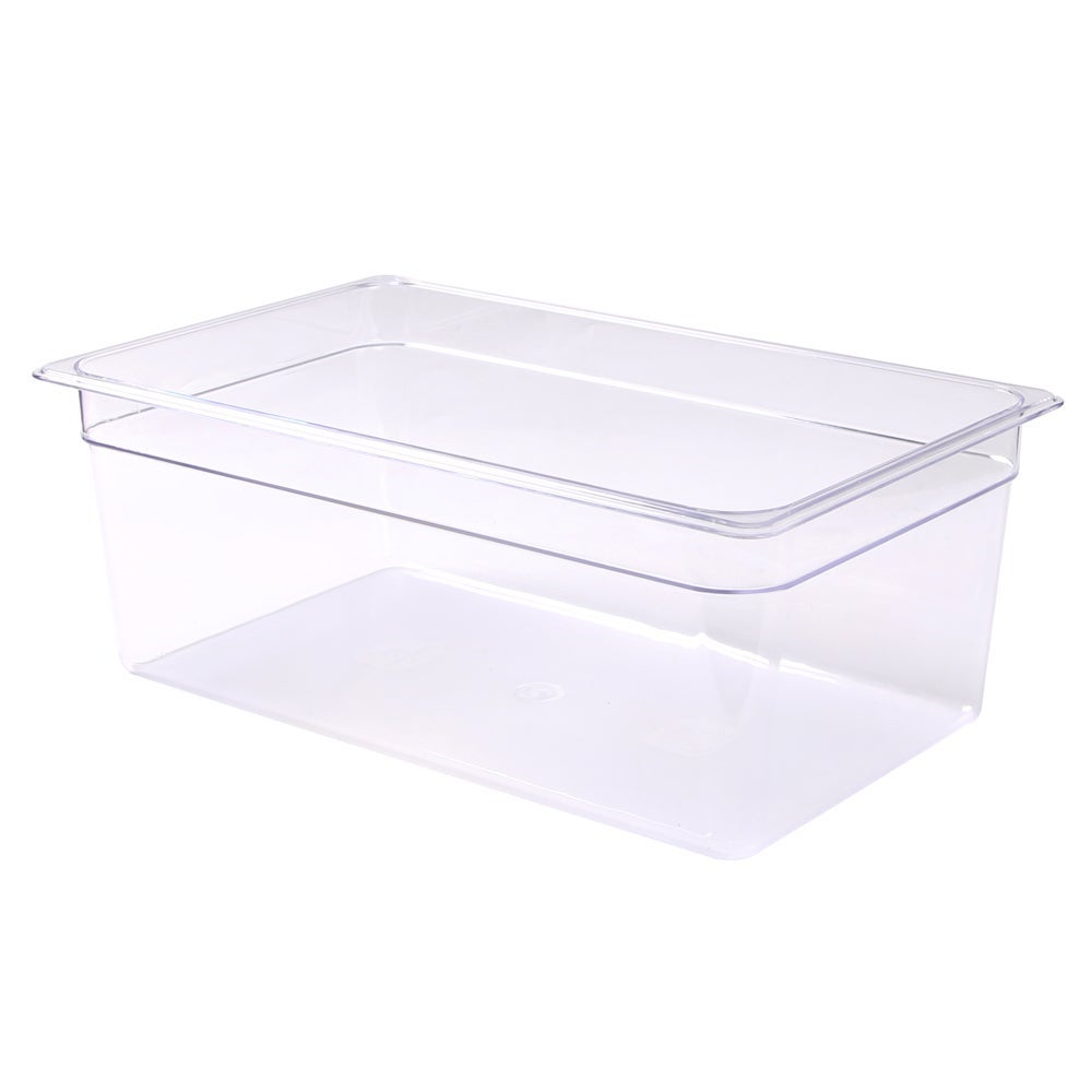 Pans, Food, 27 Quart, Full-Size, 20.9 x 12.8 x 8 Inch Clear, Plastic,10 - 1 EACH