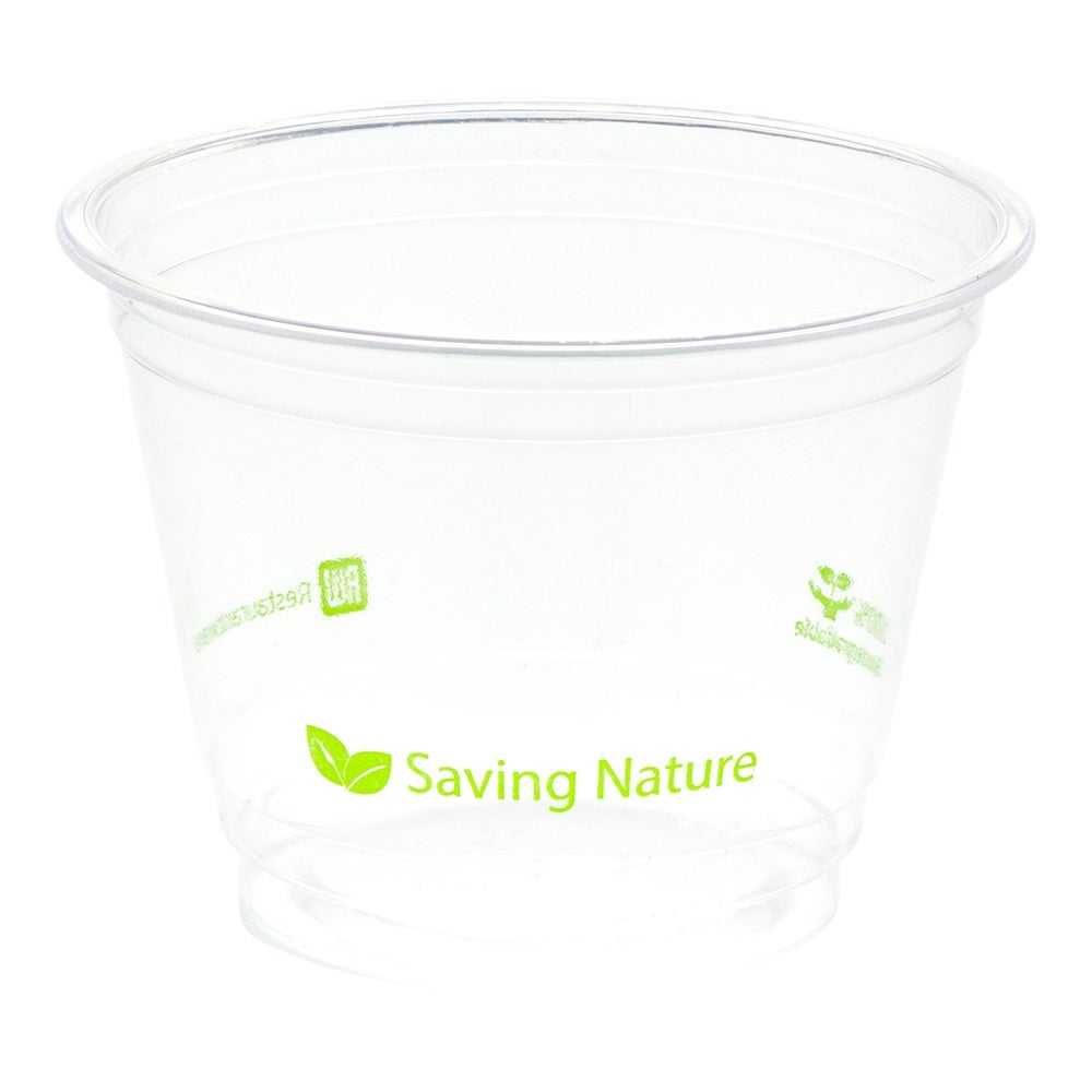 Cups, Cold, 9 Ounce, Plastic, Clear, PLA, Renewable & Compostable,1 - 1000 COUNT