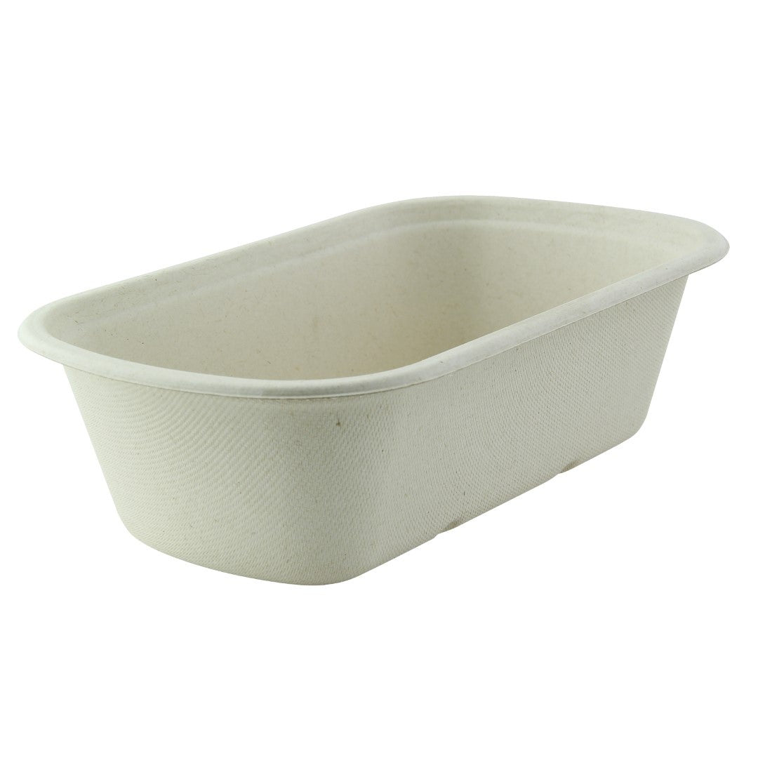 Containers, 34 Ounce, Pulp, Brown, Rectangular, 9 x 5.3 x 2.6 Inch,2 - 125 COUNT