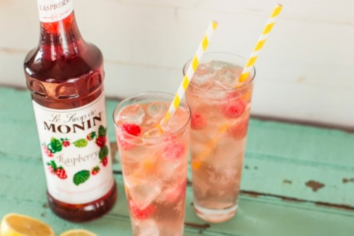 Beverage Syrup, Raspberry, Glass,12 - 750 ML