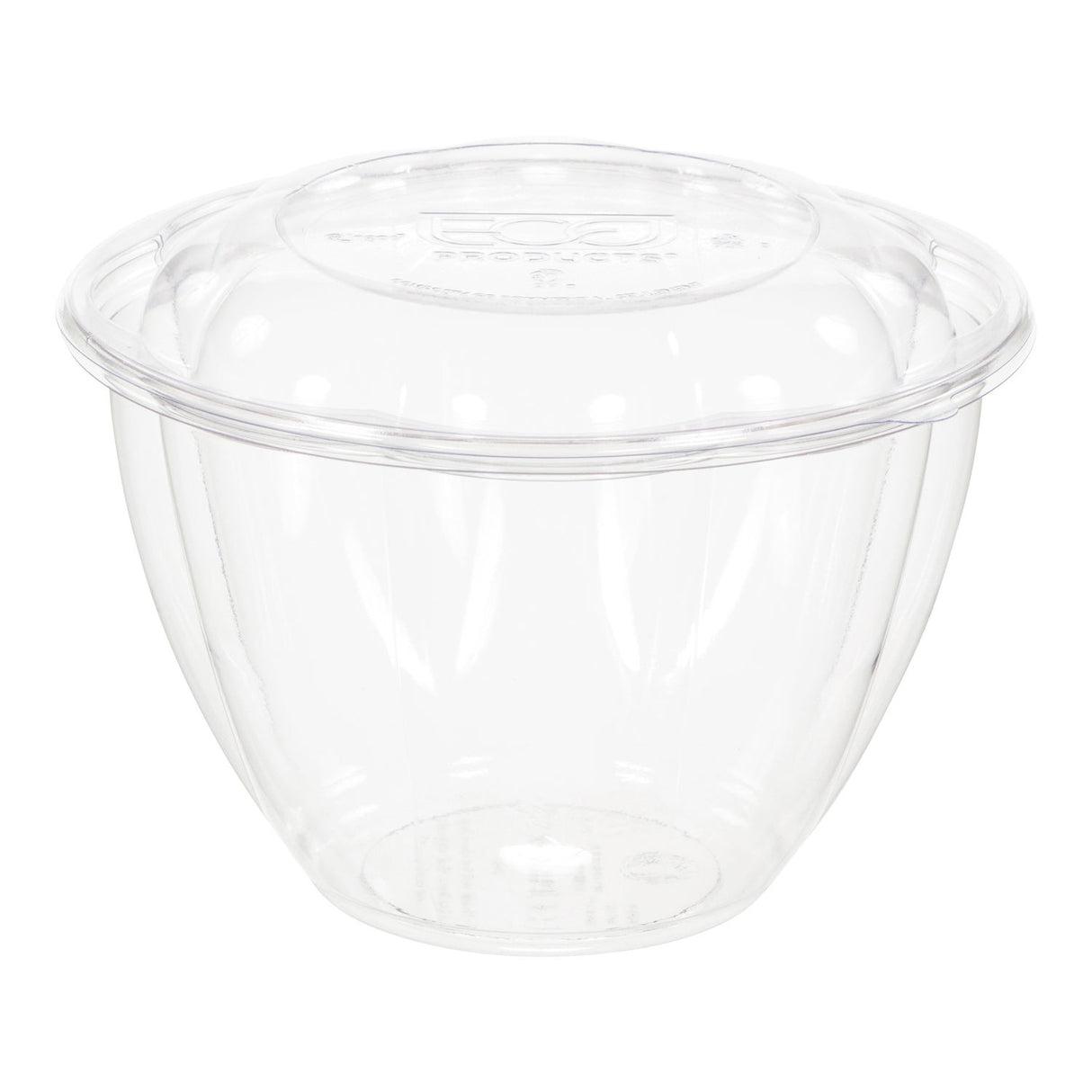 Bowls, Salad, 48 Ounce, Plastic, Clear, Compostable, with Lids, 48 Ounce,1 - 150 COUNT
