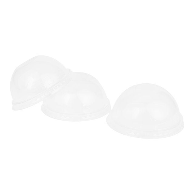 Lids, Dome, No-Hole, Plastic, Clear, Compostable, For 9-24 Ounce Cups,10 - 100 COUNT