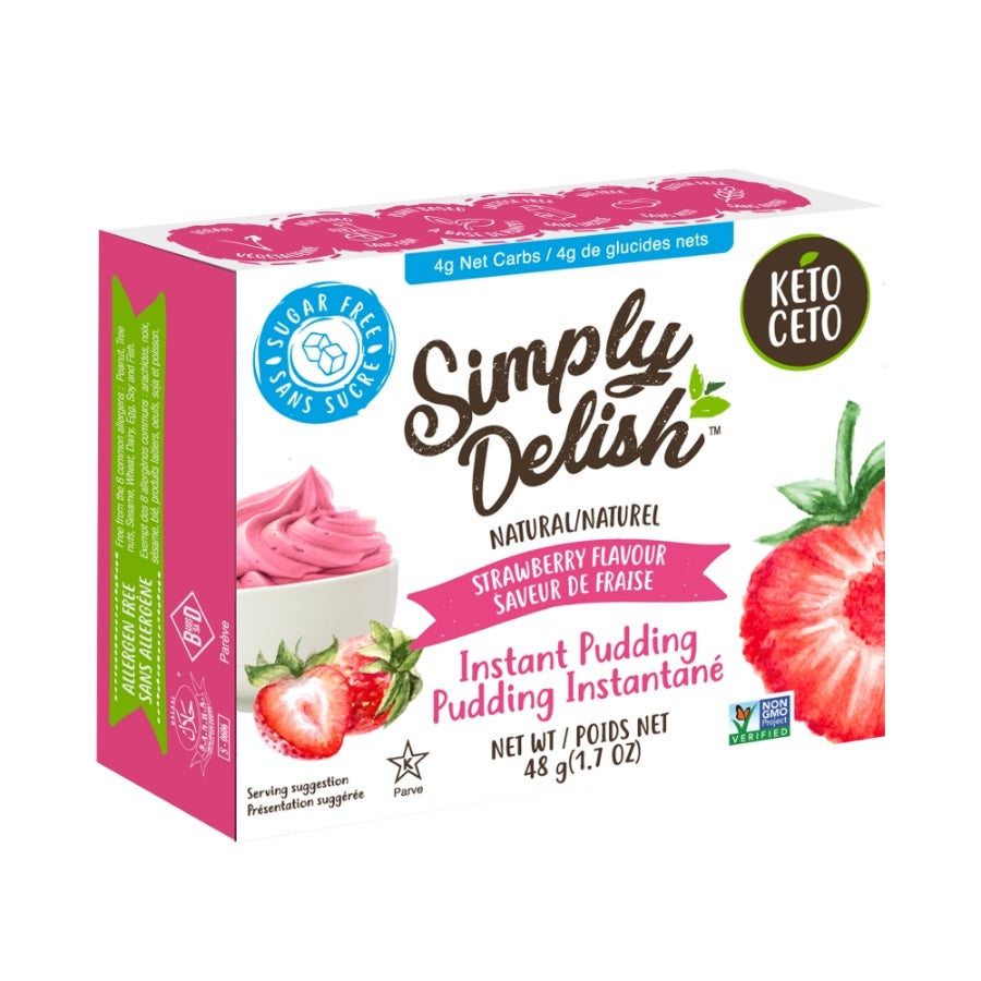Mix, Pudding, Instant, Strawberry, Sugar-Free,6 - 1.7 OUNCE