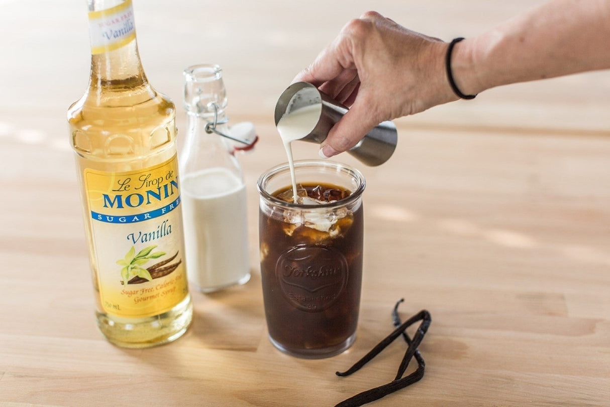 Beverage Syrup, Vanilla, Sugar-Free, Glass,12 - 750 ML