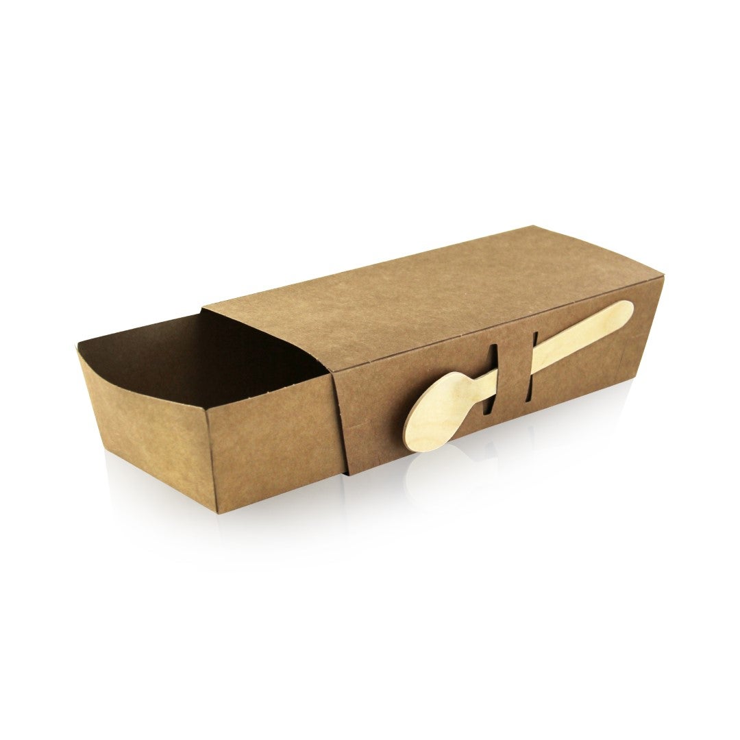 Sleeves, Snack Tray, 8.50 x 3.50 x 2 Inch, Paper, Kraft,10 - 50 COUNT