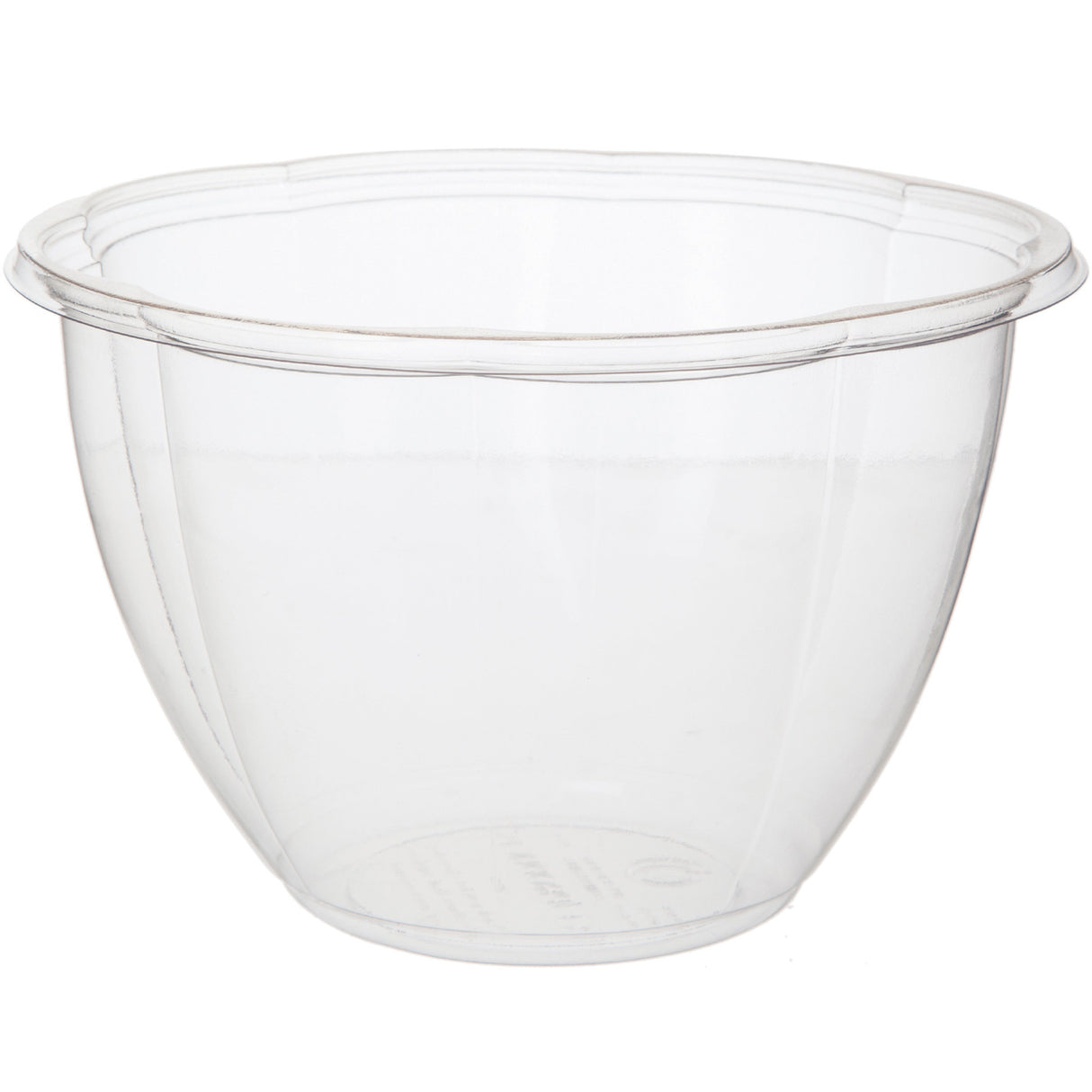 Bowls, Salad, 48 Ounce, Plastic, Clear, Round, without Lid, Renewable & Compostable, 48 Ounce,1 - 300 COUNT