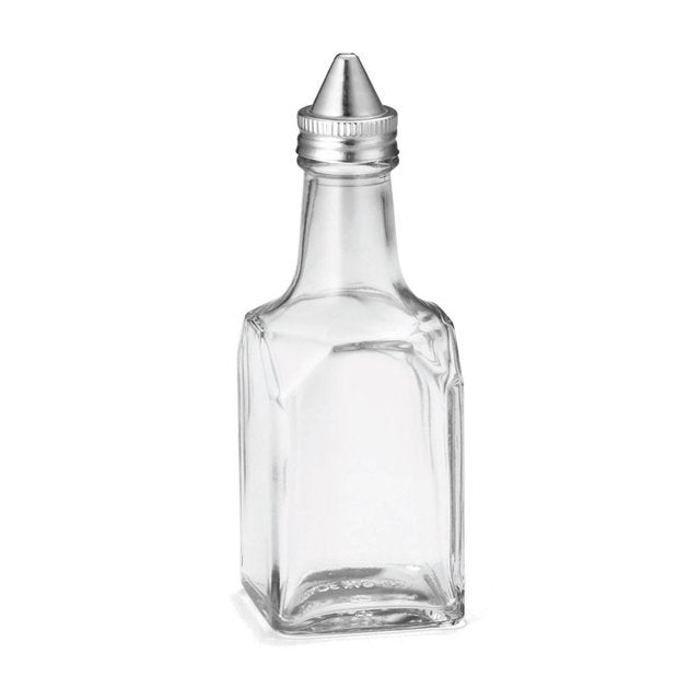 Dispensers, Oil & Vinegar, 6 Ounce, Clear, Glass, with Stainless Steel Tops, 30727875064401, 6 Ounce,4 - 4 COUNT