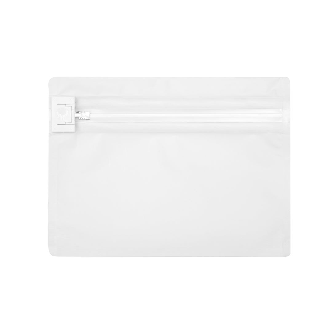 Bags, Locking, 8 x 2.25 x 6 Inch, Plastic, White, Child-Resistant,1 - 100 COUNT