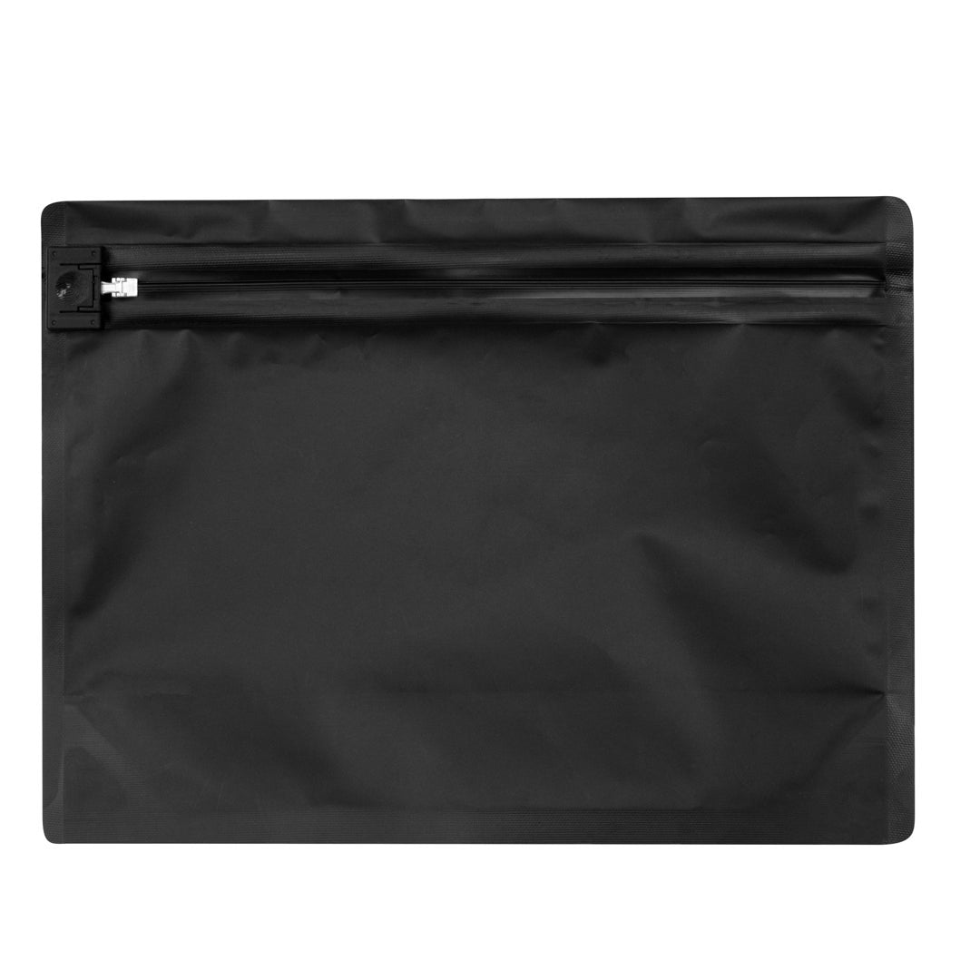 Bags, Locking, 12.25 x 4 x 9 Inch, Plastic, Black, Child-Resistant,1 - 100 COUNT