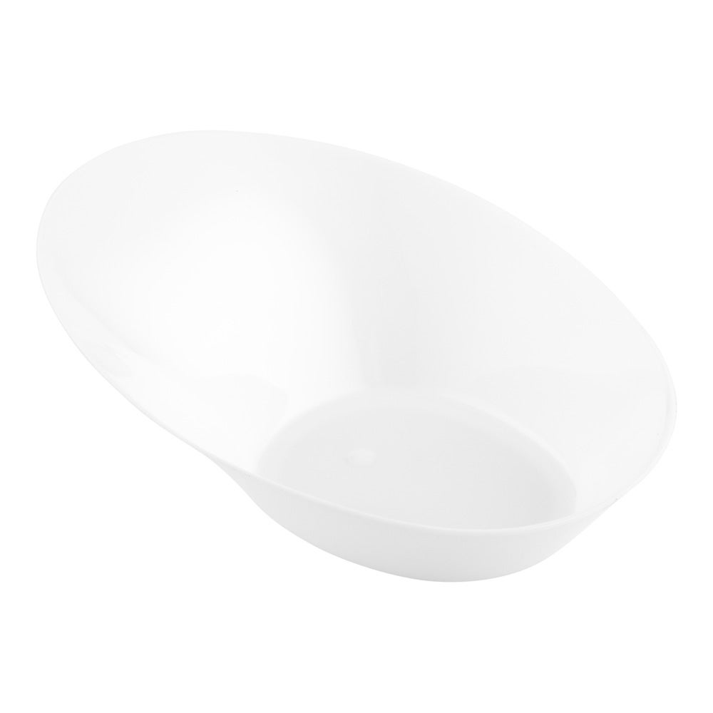 Dishes, Ellipse Serving, 4 x 3 x 1.25 Inch, Plastic, White, Oval,1 - 50 COUNT