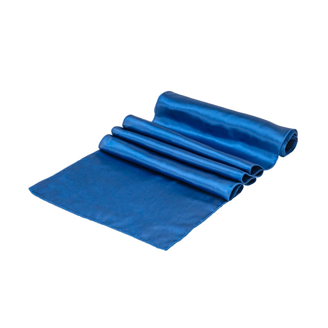 Table Runners, 12 x 108 Inch, Satin, Navy Blue,1 - 1 EACH