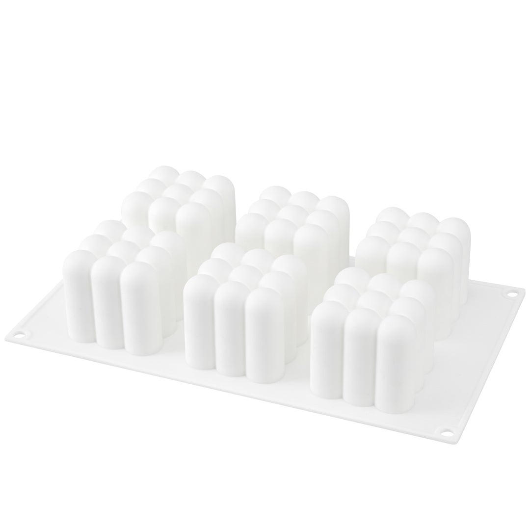 Molds, Baking, 6-Compartment, Bubble Cube, White, Silicone,1 - 10 COUNT