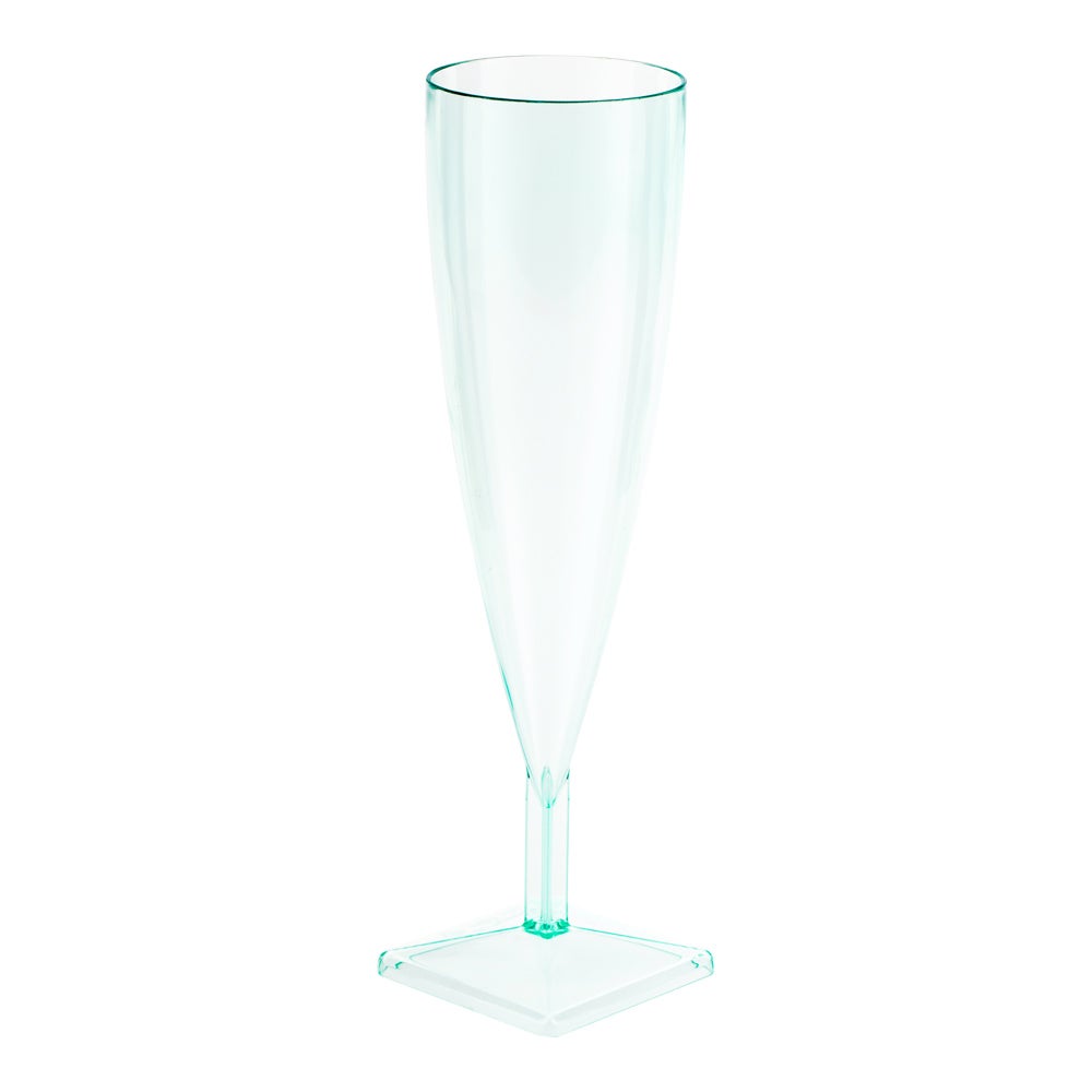 Flutes, Champagne, 5 Ounce, Plastic, Sea Green,1 - 10 COUNT