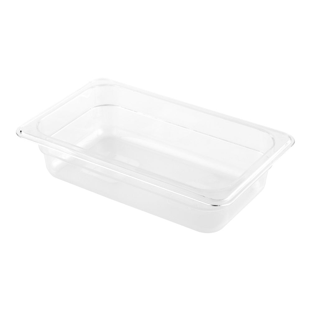 Pans, Food, Quarter-Size, Clear, Plastic, 2.5 Inch Deep,1 - 10 COUNT