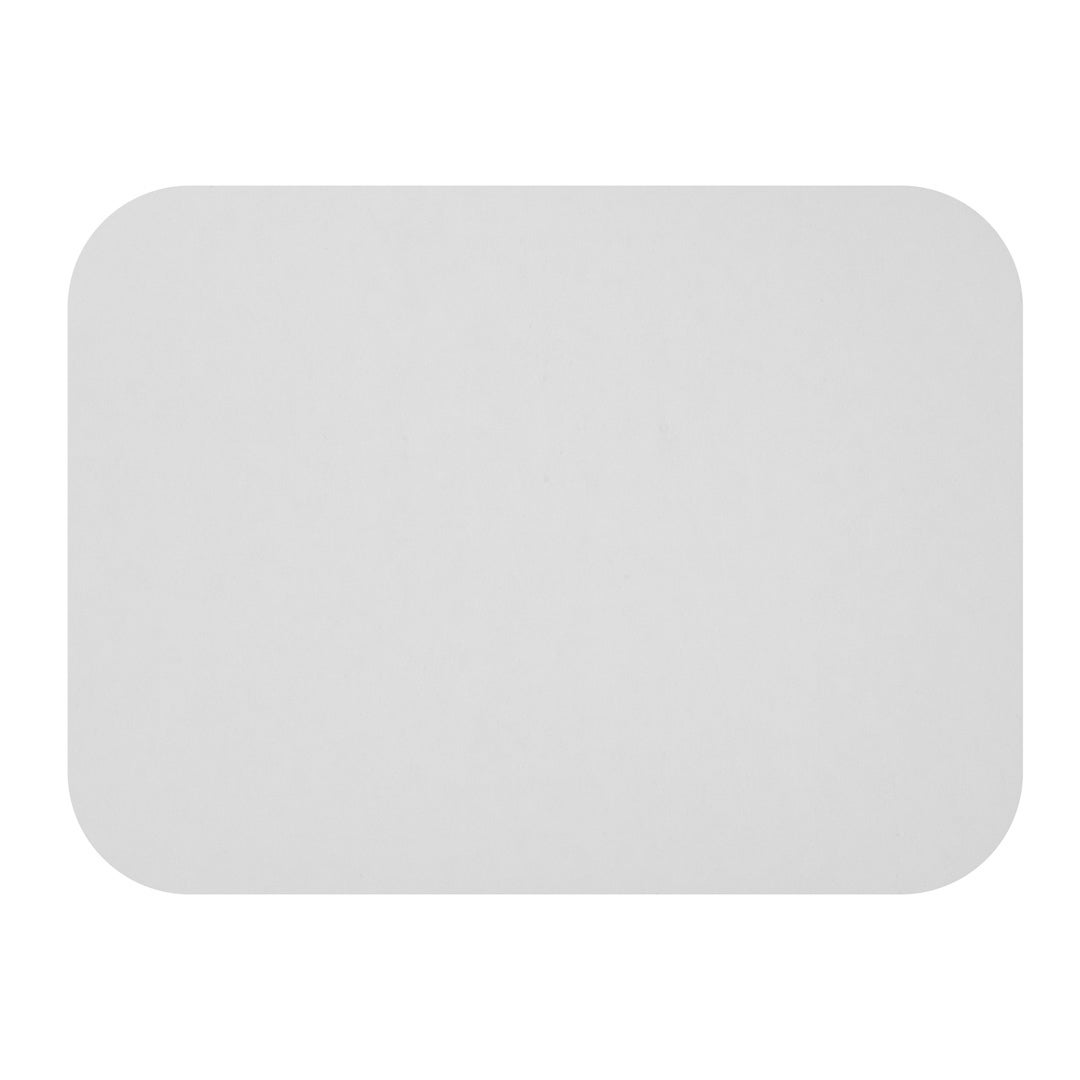 Lids, Flat, Foil-Laminated Paperboard, White, Rectangle, for 23 Ounce 3-Compartment Take-Out Trays,1 - 100 COUNT