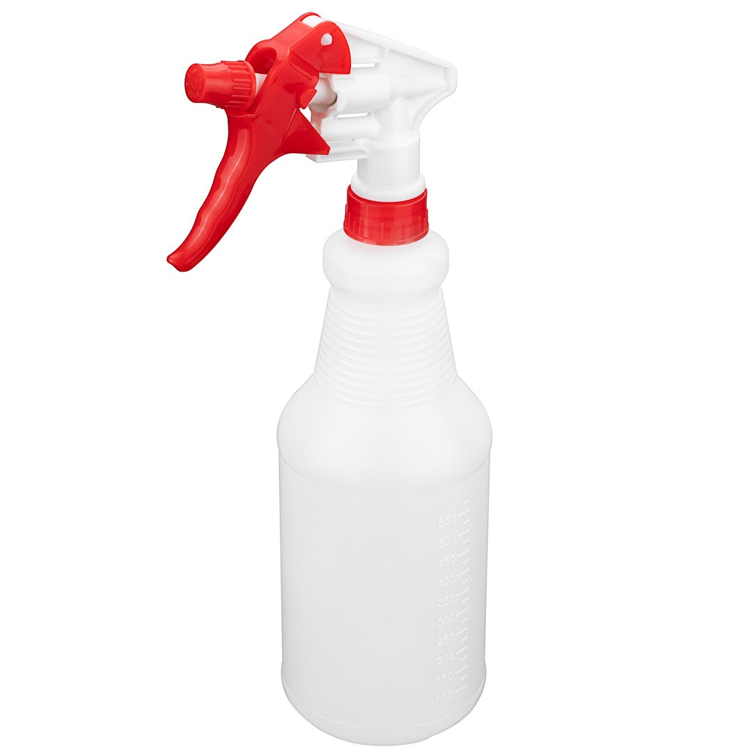 Spray Bottles, Trigger Mist, 25 Ounce, Adjustable Nozzle, Red,1 - 3 COUNT