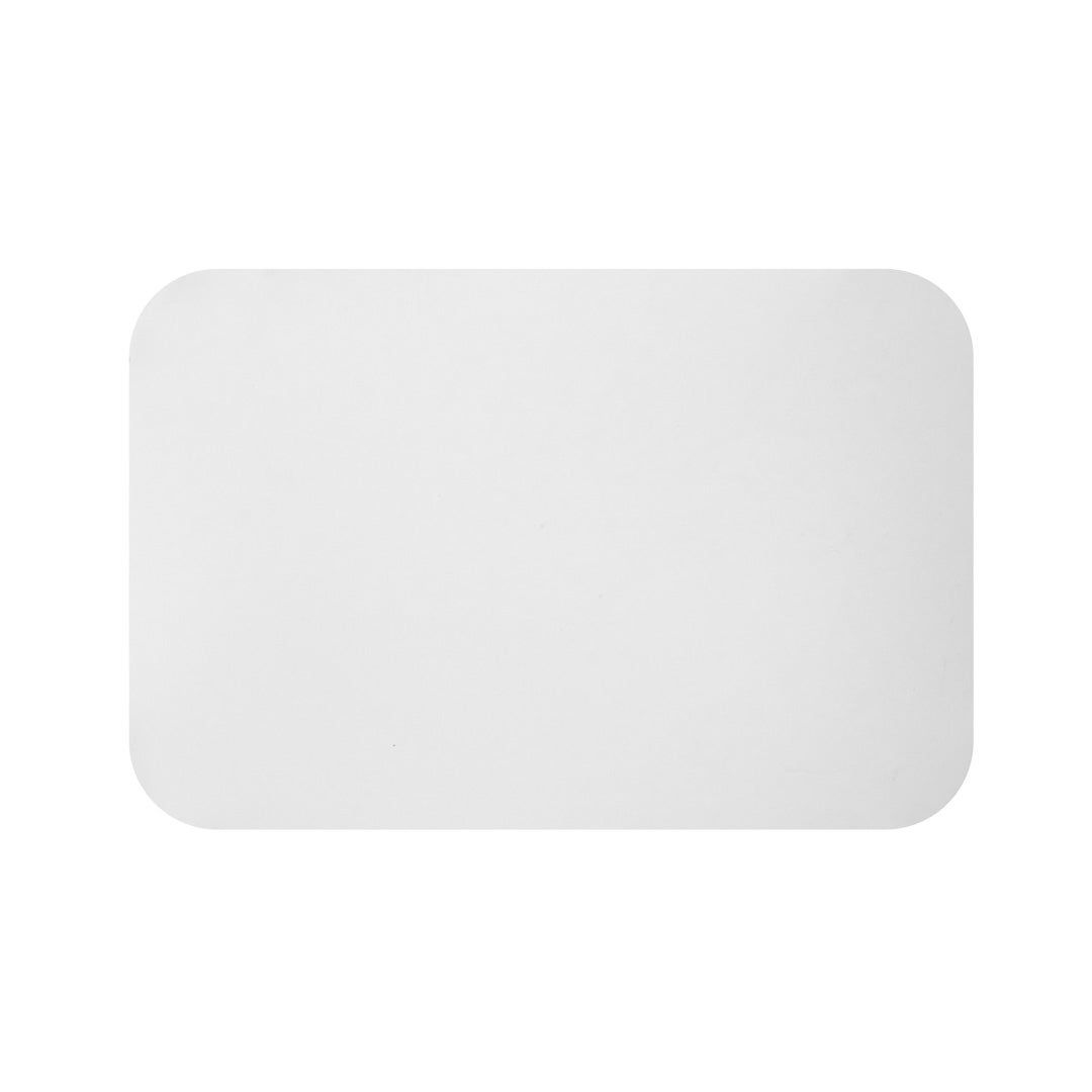 Lids, Flat, Foil-Laminated Paperboard, White, for 4 Pound Take-Out Containers,1 - 100 COUNT