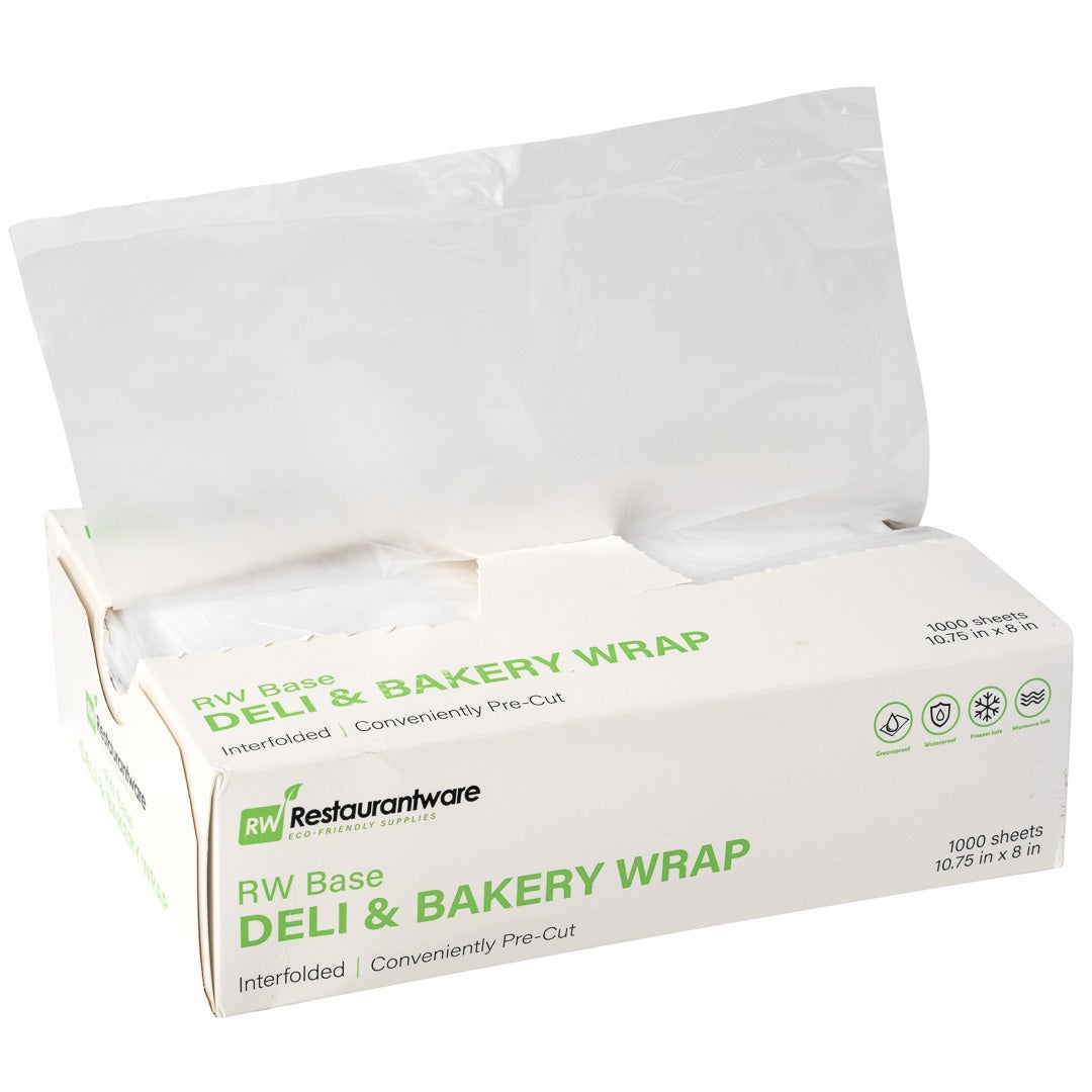 Wraps, Deli, 10.75 x 8 Inch, Plastic, Interfolded,10 - 1000 COUNT