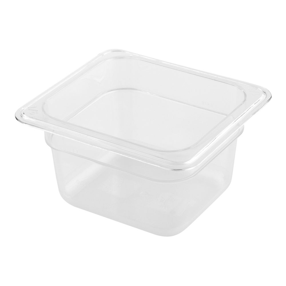 Pans, Food, Sixth-Size, Clear, Plastic, 4 Inch Deep,1 - 10 COUNT