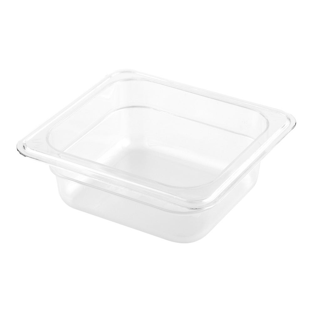 Pans, Food, Sixth-Size, Clear, Plastic, 2.5 Inch Deep,1 - 10 COUNT
