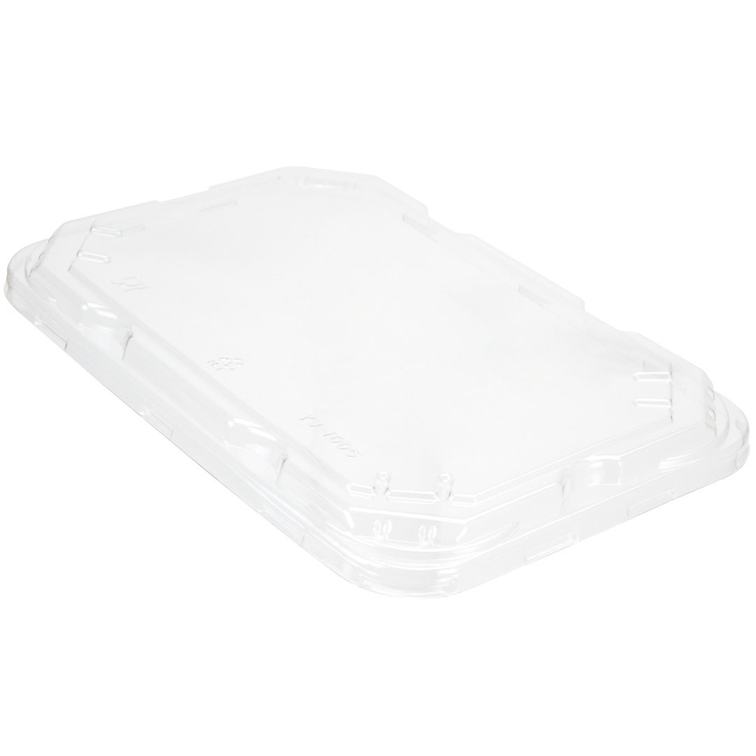Lids, Flat, Plastic, Clear, Rectangular, for Restaurantware Bagassa To Go Containers,1 - 100 COUNT