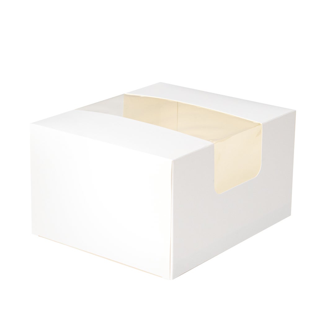 Boxes, Bakery, 7 x 6 x 4 Inch, Paper, White, with Window,1 - 100 COUNT