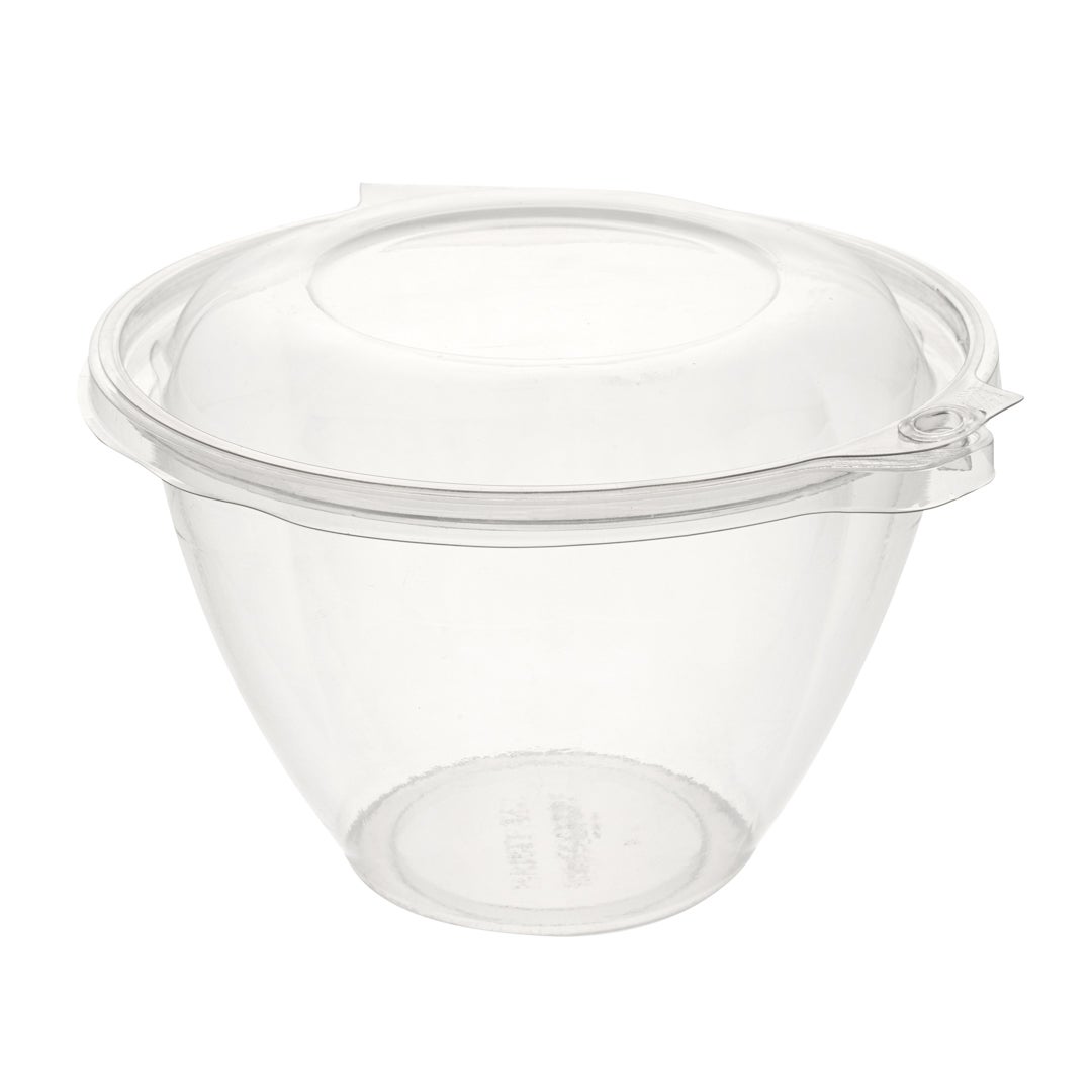 Bowls, 48 Ounce 7 x 4.75 Inch, Plastic, Clear, with Tamper-Evident Hinged Lid,1 - 100 COUNT