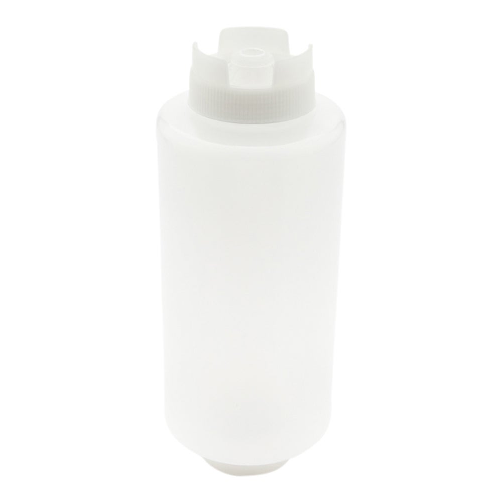 Bottles, Squeeze, 32 Ounce, Plastic, Clear, Inverted, Refill & Dispensing Lid,1 - 6 COUNT