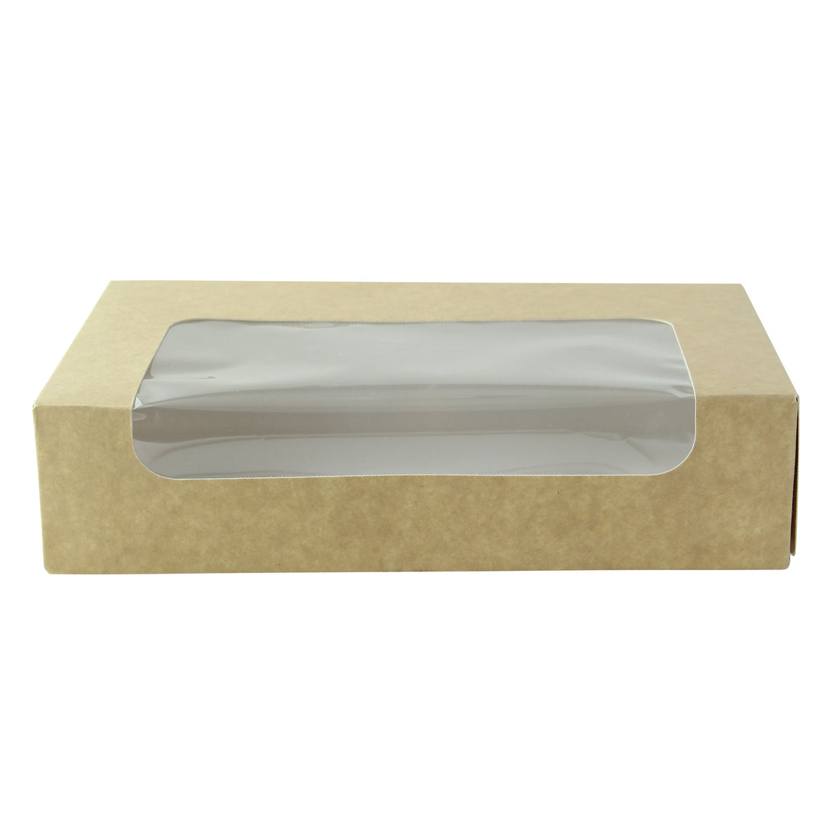 Boxes, 7.18 x 4.45 Inch, Paper, Kraft, with Window,1 - 200 COUNT