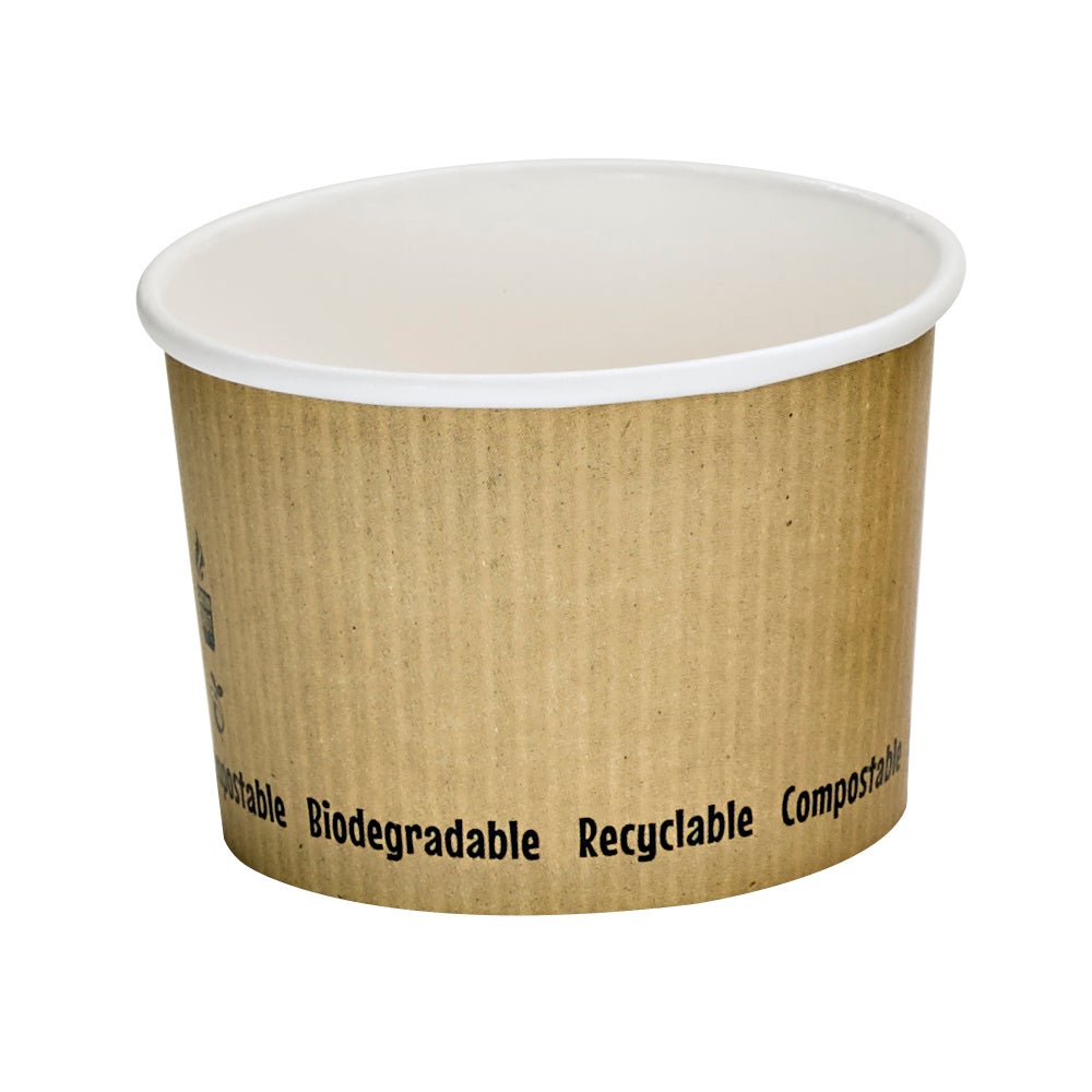 Cups, Soup, 8 Ounce, 3.5 x 2.4 Inch, Biodegradable & Compostable,20 - 25 COUNT