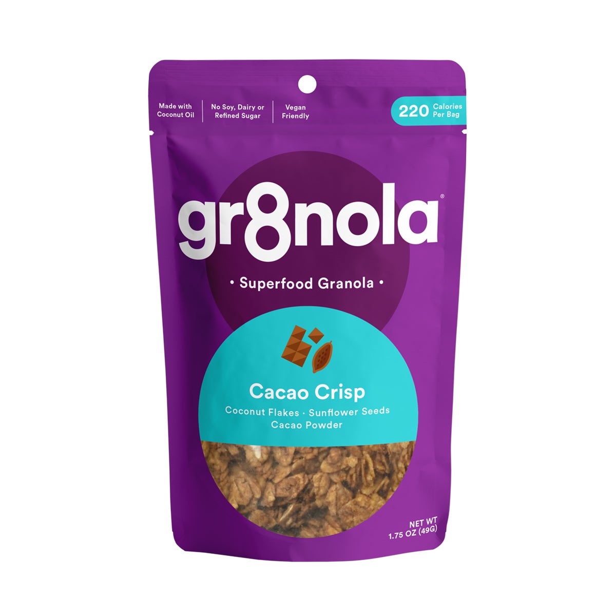 Granola, Cacao Crisp, Single-Serve,60 - 1.75 OUNCE