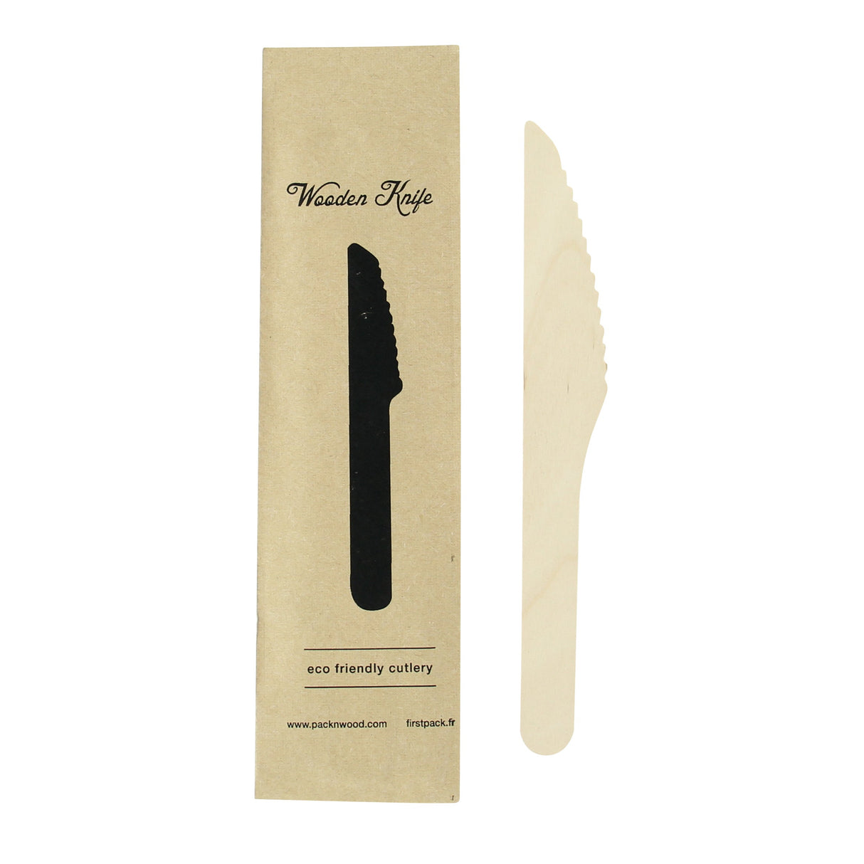 Knives, 6.2 Inch, Wooden, Individually-Wrapped,10 - 50 COUNT