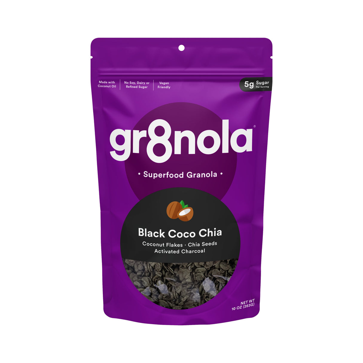 Granola, Black Cocoa Chia,6 - 10 OUNCE