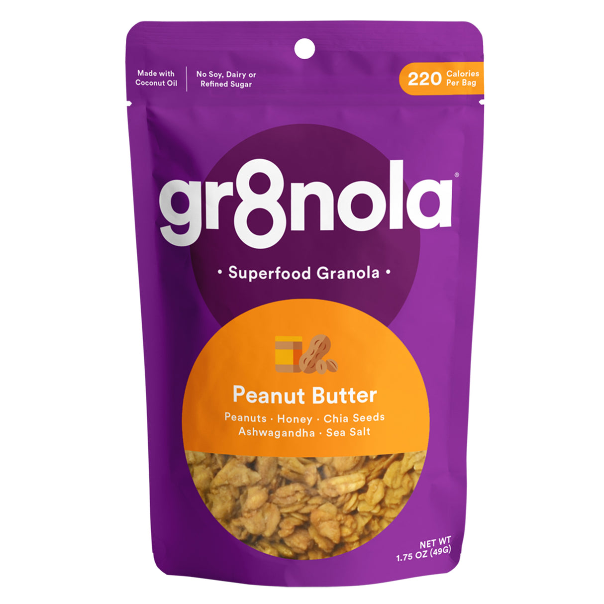 Granola, Peanut Butter, Single-Serve,60 - 1.75 OUNCE
