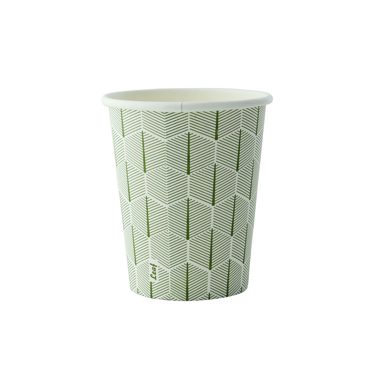 Cups, 8 Ounce, Paper, Leaf Design, 3.5 x 2.2 x 3.15 Inch,1 - 2000 COUNT