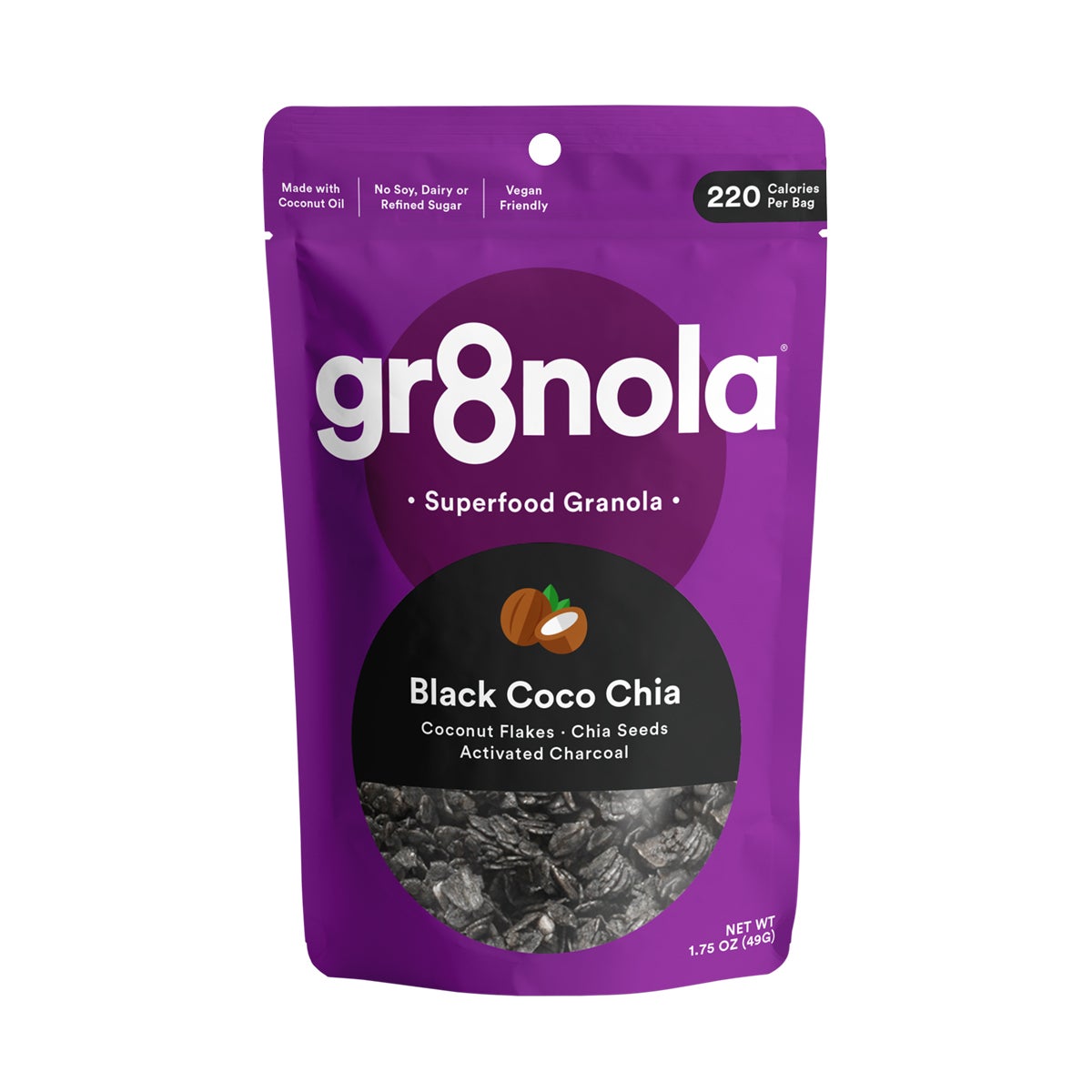 Granola, Black Cocoa Chia, Single-Serve,60 - 1.75 OUNCE