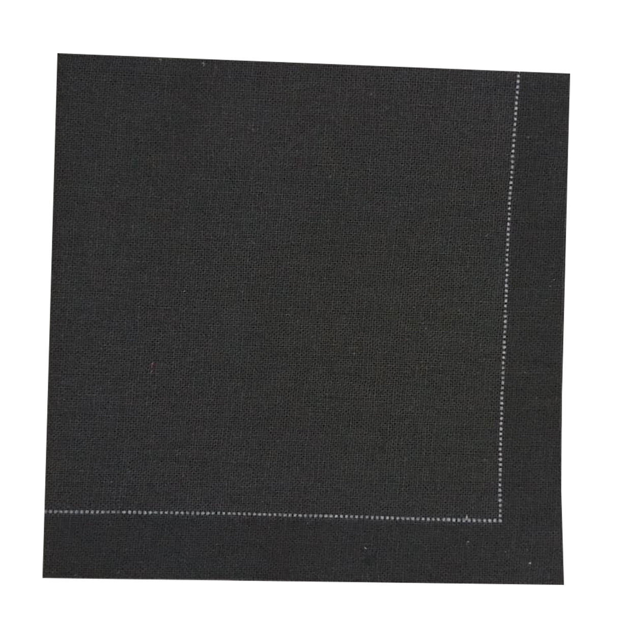 Napkins, Cotton, Black, 15.8 x 15.8 Inch,10 - 10 COUNT