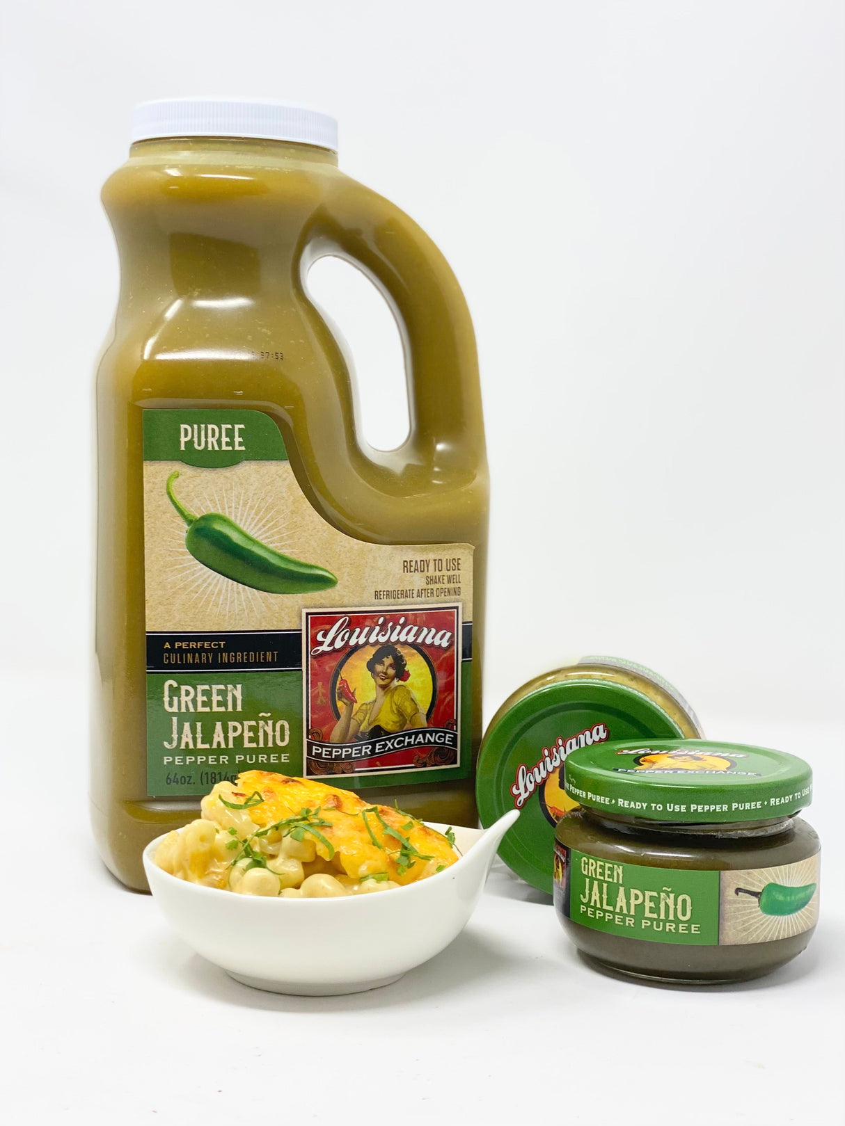 Puree, Green Jalapeno Pepper,1 - 64 OUNCE