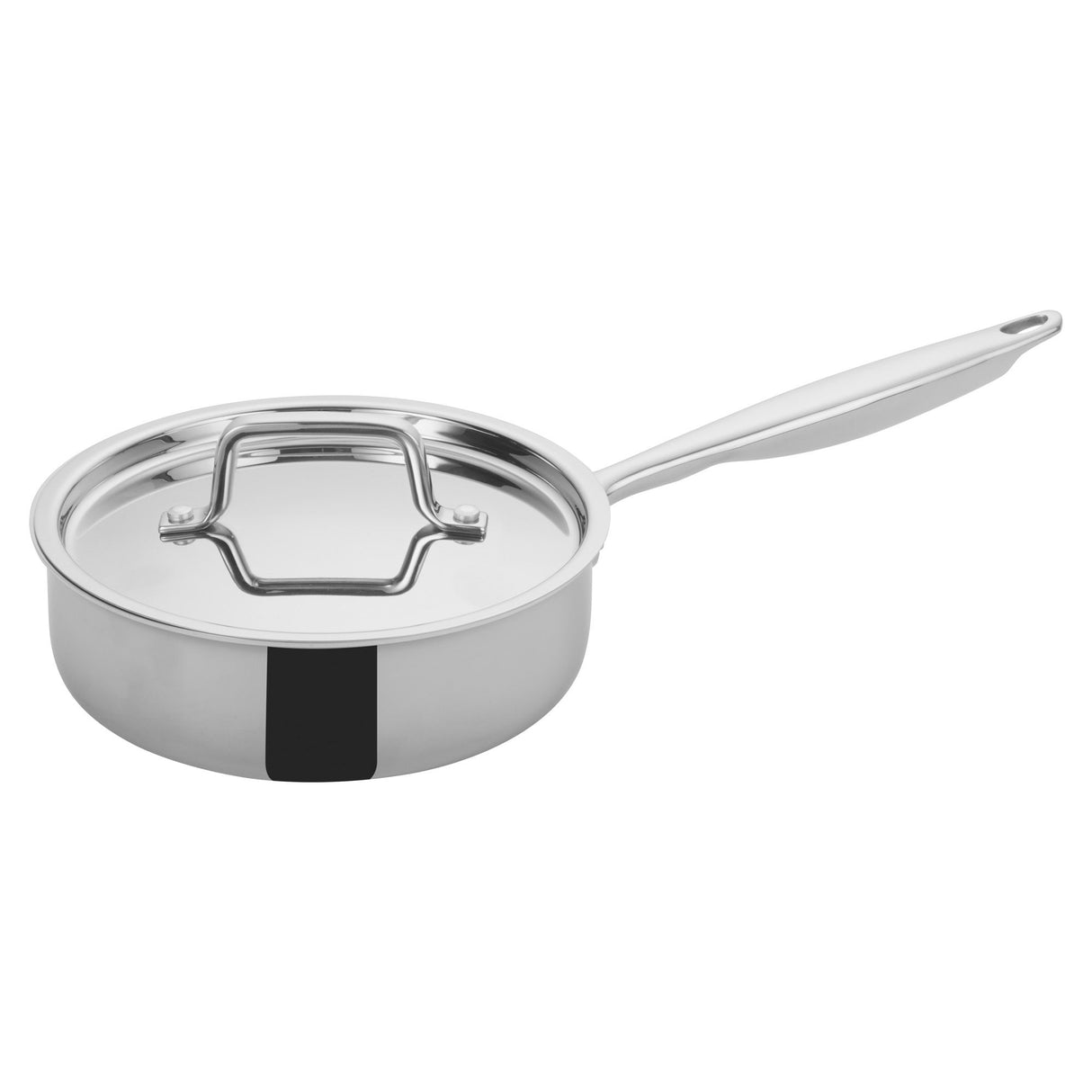 Pan, 2 Quart, Tri-Ply Stainless Steel, with Lid, 2 Quart,1 - 1 EACH