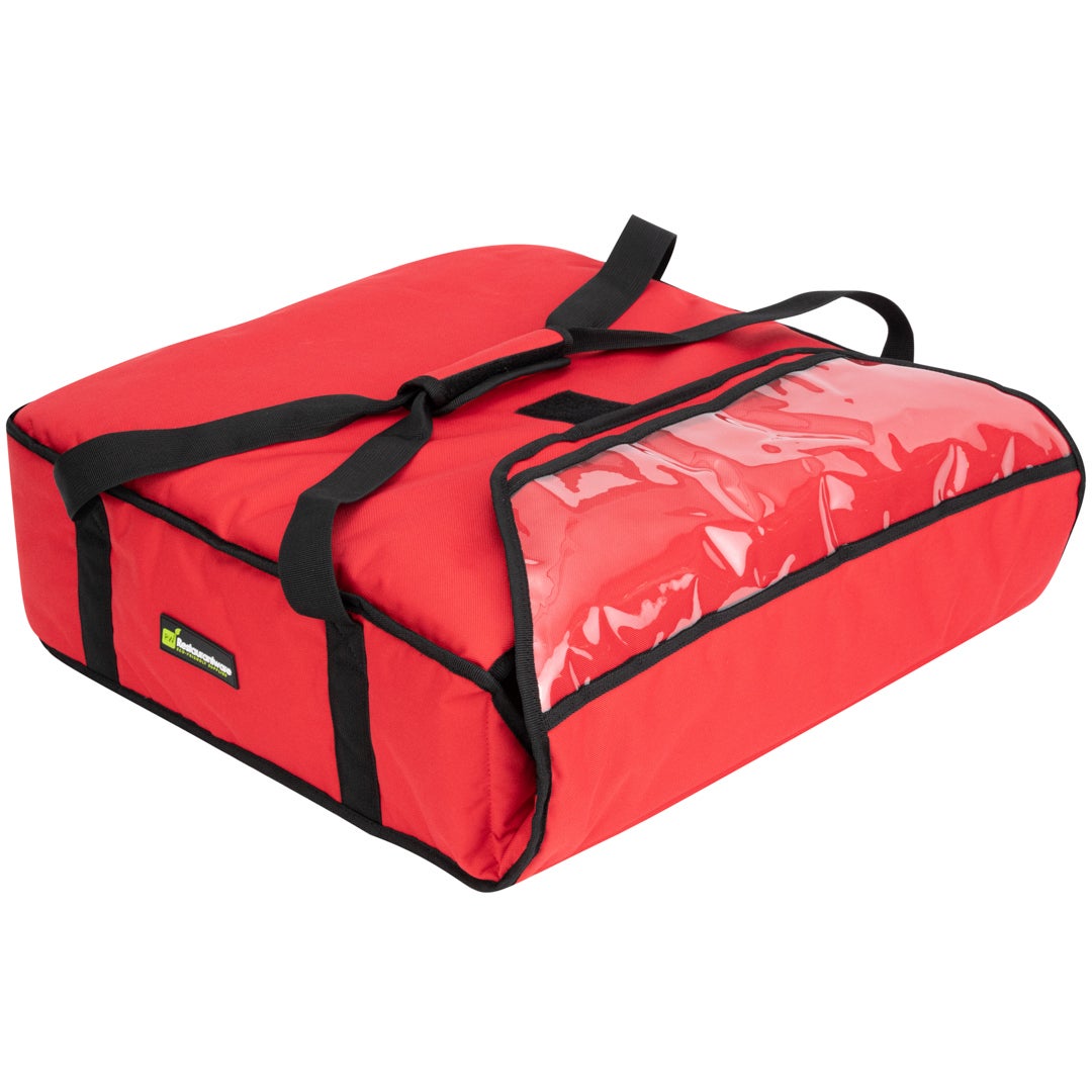 Bag, Pizza Delivery, 20.75 x 21.75 x 6.50 Inch, Insulated, Red, Holds 2 20-Inch Pizza Boxes,1 - 1 EACH